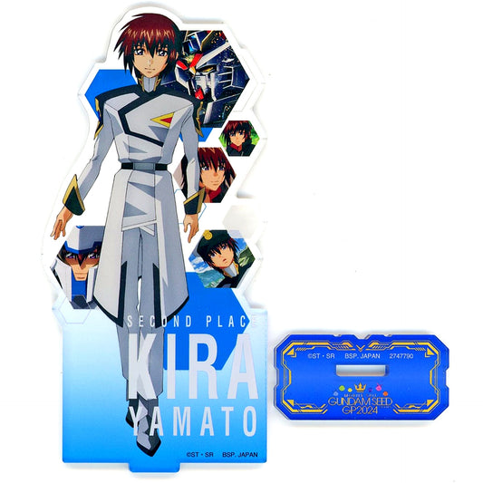 Kira Yamato Mobile Suit Gundam SEED Series Grand Prix 2024 Stand Acrylic Plate with Scene Shot Namco Ltd [USED]
