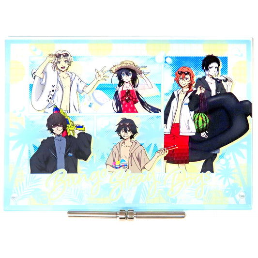 Group Summer Acrylic Art Panel Bungo Stray Dogs [USED]