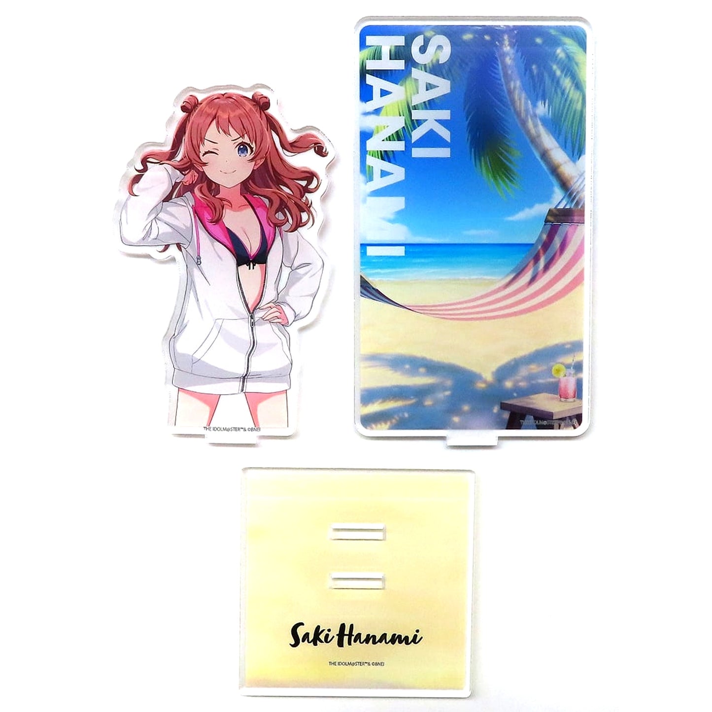 Saki Hanami Gakuen Idolmaster Official 2-Layer Acrylic Stand Kimi to Semi Blue [USED]