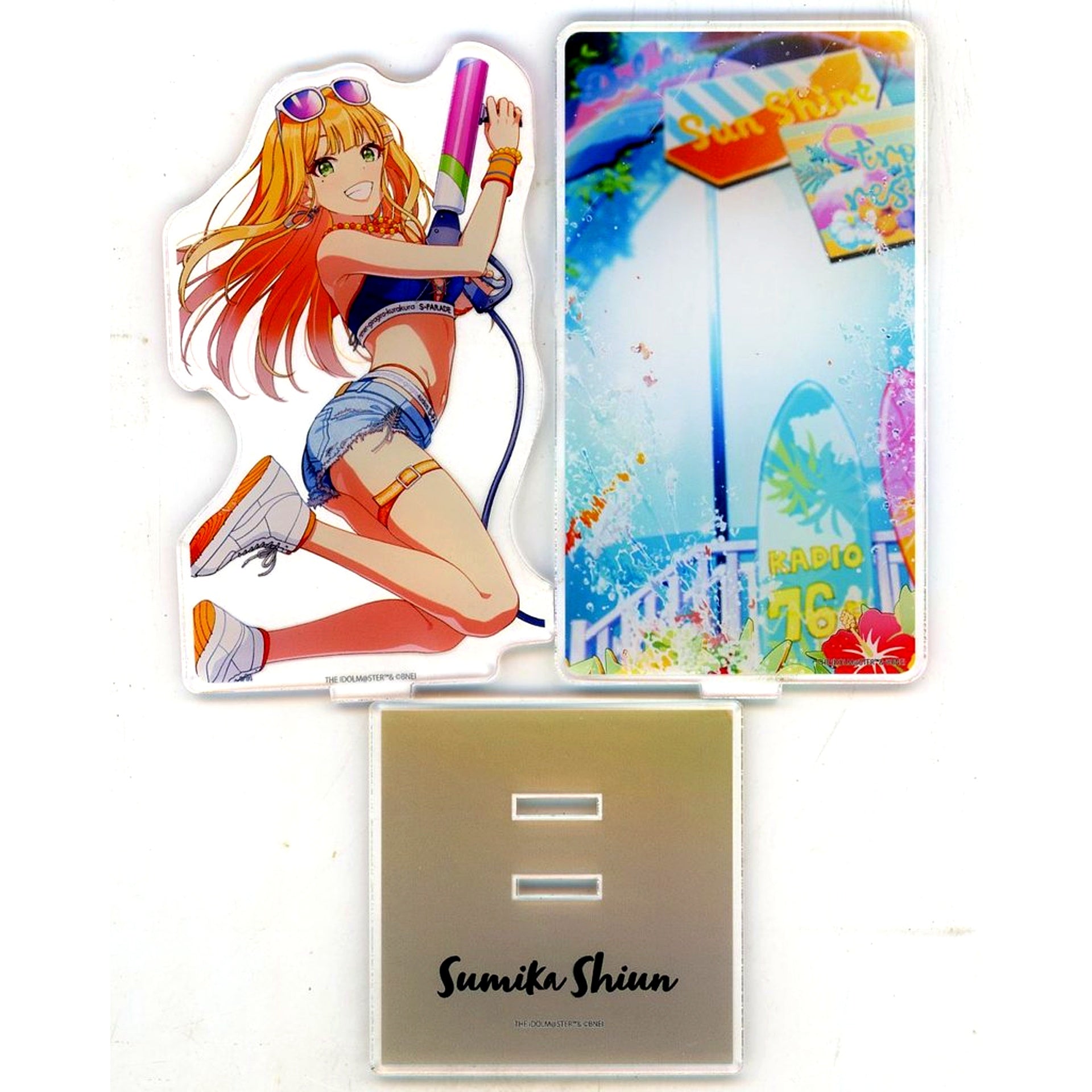 Sumika Shiun Gakuen Idolmaster Kimi to Semi Blue Official 2-Layer Acrylic Stand [USED]