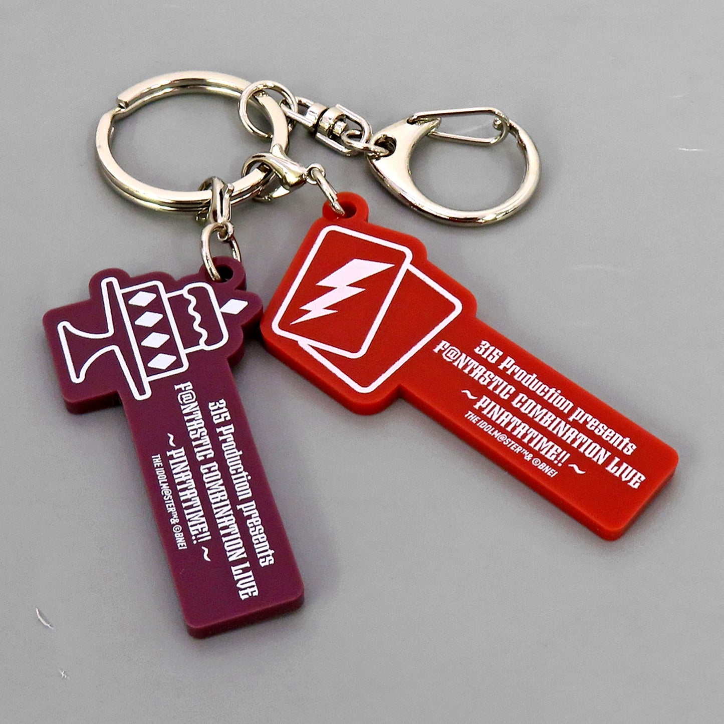 Logo Official Keychain The Idolmaster SideM 315 Production presents FANTASTIC COMBINATION LIVE PINATATIME!! [USED]
