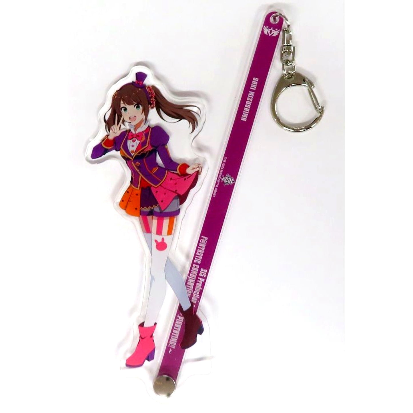 Saki Mizushima THE IDOLM@STER SideM 315 Production presents FANTASTIC COMBINATION LIVE PINATATIME!! Official Stick Keychain [USED]