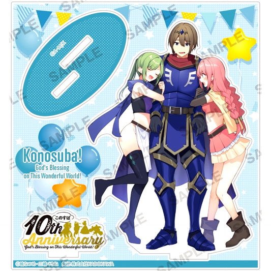 Mitsurugi & Clemea & Fio 10th Anniv Final Fair KonoSuba Acrylic Stand [USED]