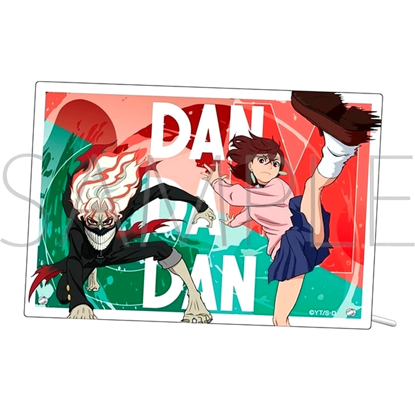 Dandadan Momo Ayase and Okarun Battle Ver. Acrylic Art Panel [USED]