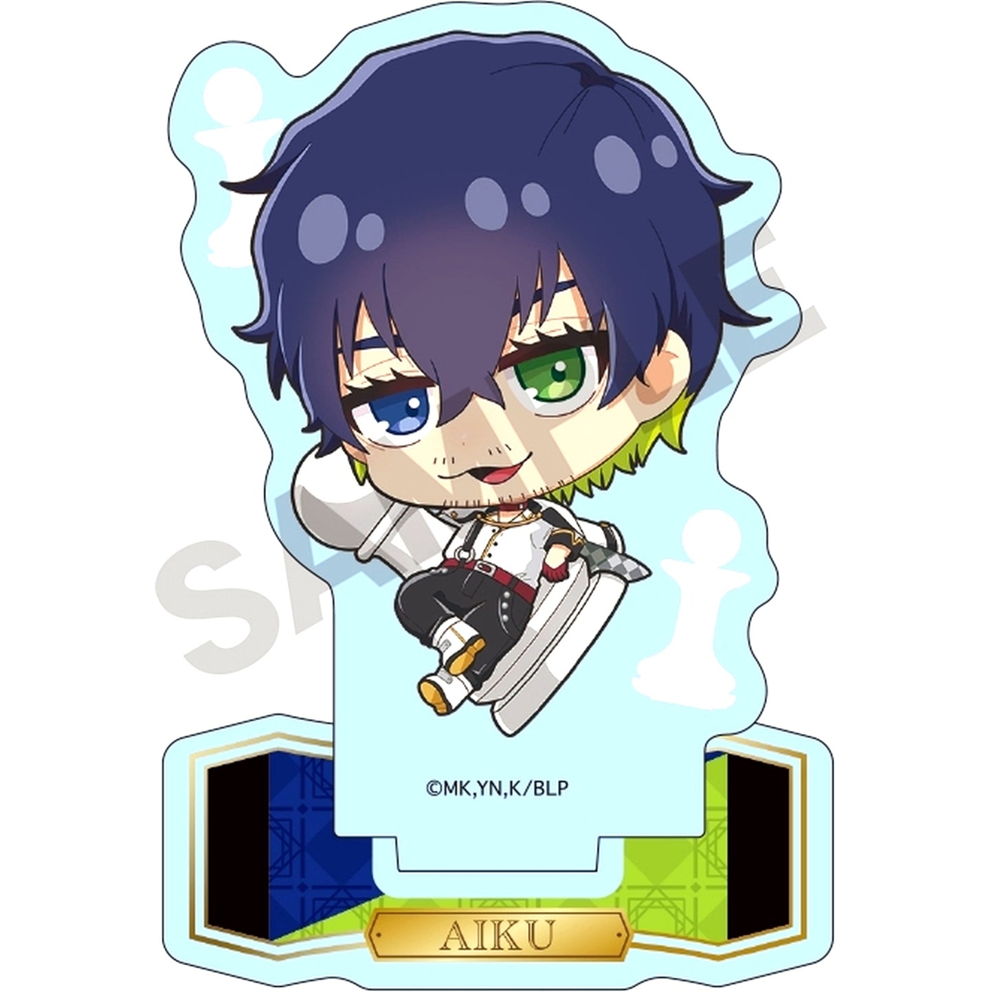 Oliver Aiku Acrylic Stand Mini Character Chess Blue Lock [USED]