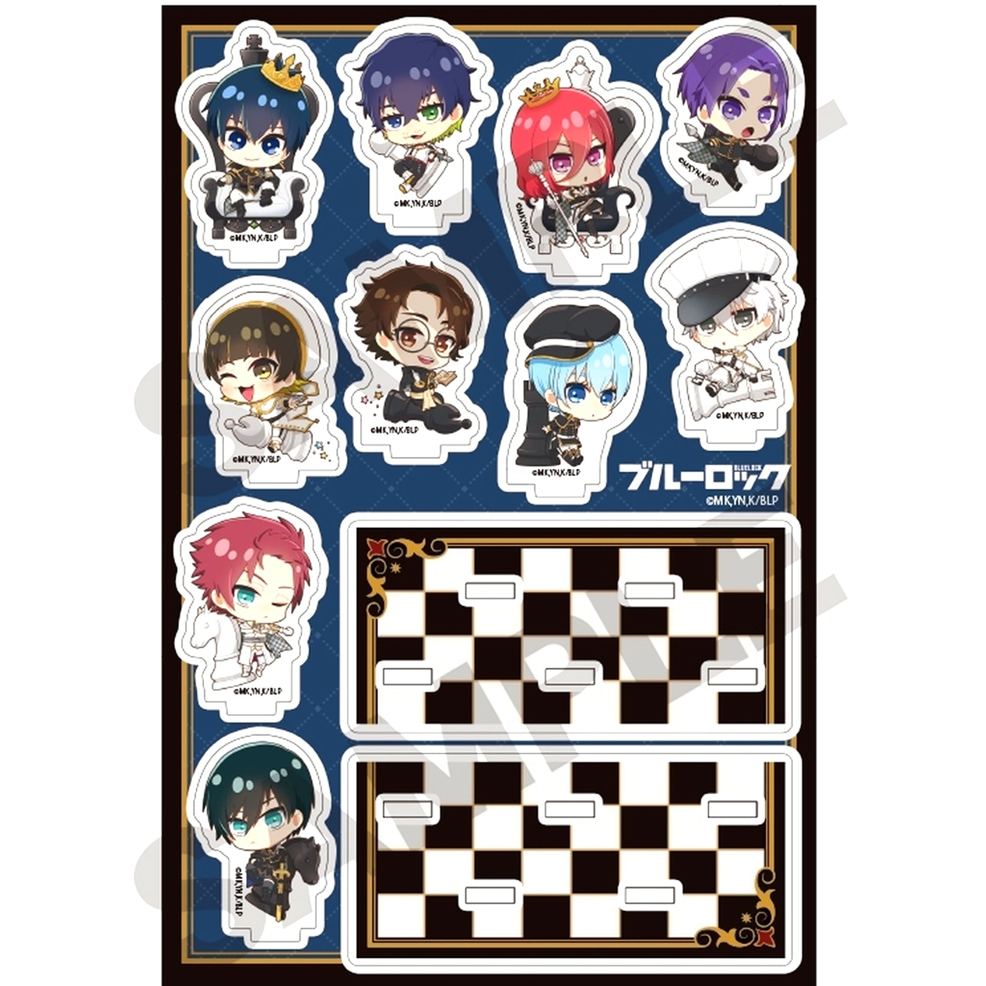 Group Blue Lock Diorama Acrylic Stand Mini Character Chess [USED]