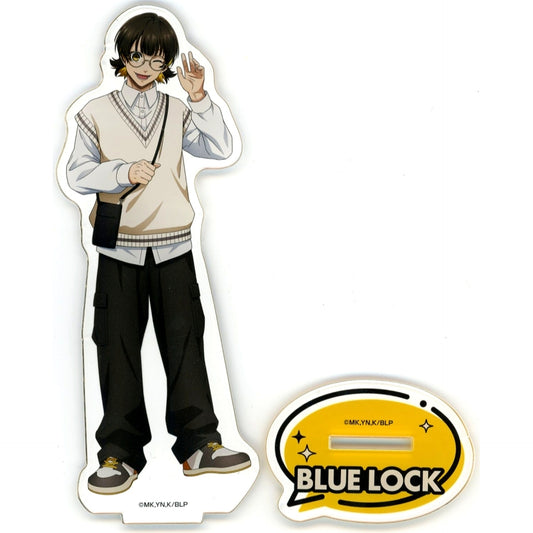 Meguru Bachira Illustration BIG Acrylic Stand Blue Lock in Tokyo Tower [USED]