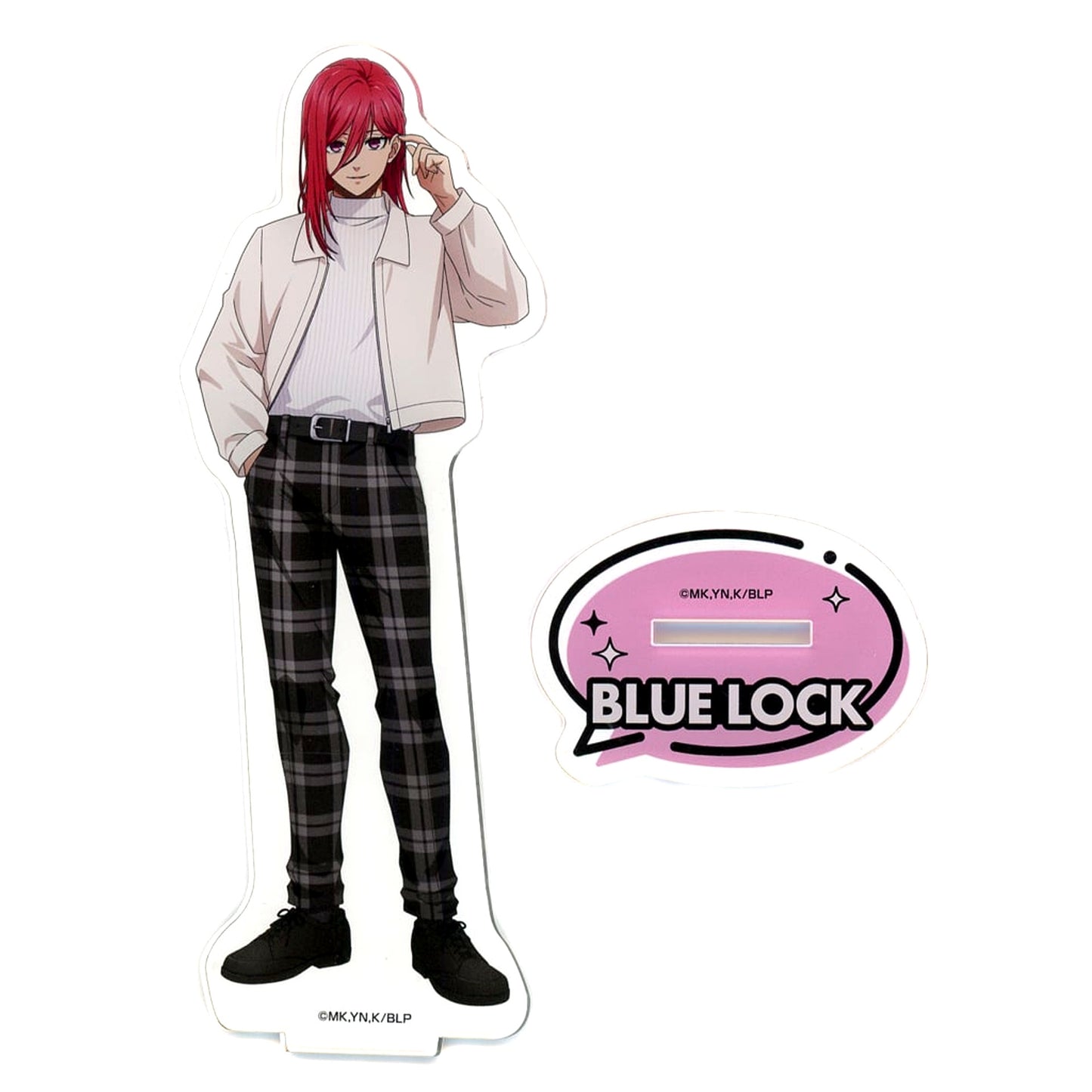 Hyoma Chigiri Illustration Big Acrylic Stand Blue Lock in Tokyo Tower [USED]
