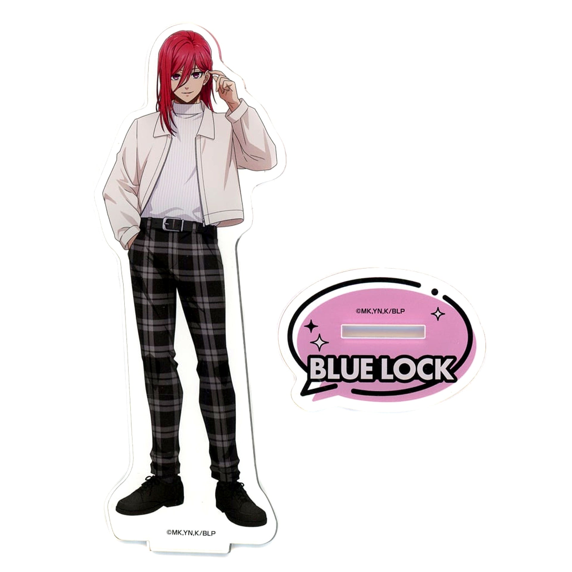 Hyoma Chigiri Illustration Big Acrylic Stand Blue Lock in Tokyo Tower [USED]
