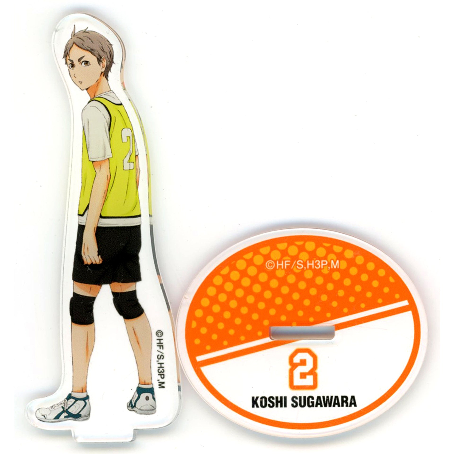 Koushi Sugawara Haikyu!! Karasuno High School vs Shiratorizawa Academy Big Acrylic Stand Collection Karasuno Receive [USED]