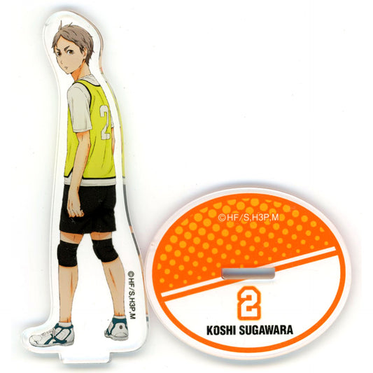 Koushi Sugawara Haikyu!! Karasuno High School vs Shiratorizawa Academy Big Acrylic Stand Collection Karasuno Receive [USED]