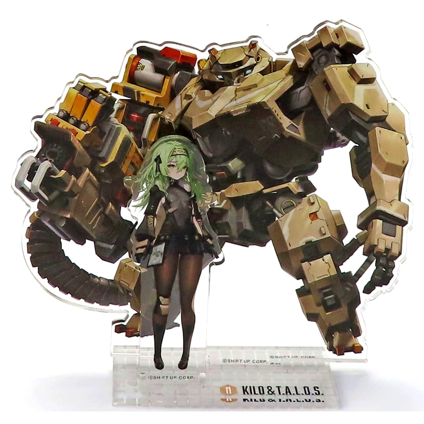 Kilo and T.A.L.O.S. GODDESS OF VICTORY: NIKKE Acrylic Stand MEGA NIKKE STORE TOKYO Limited [USED]