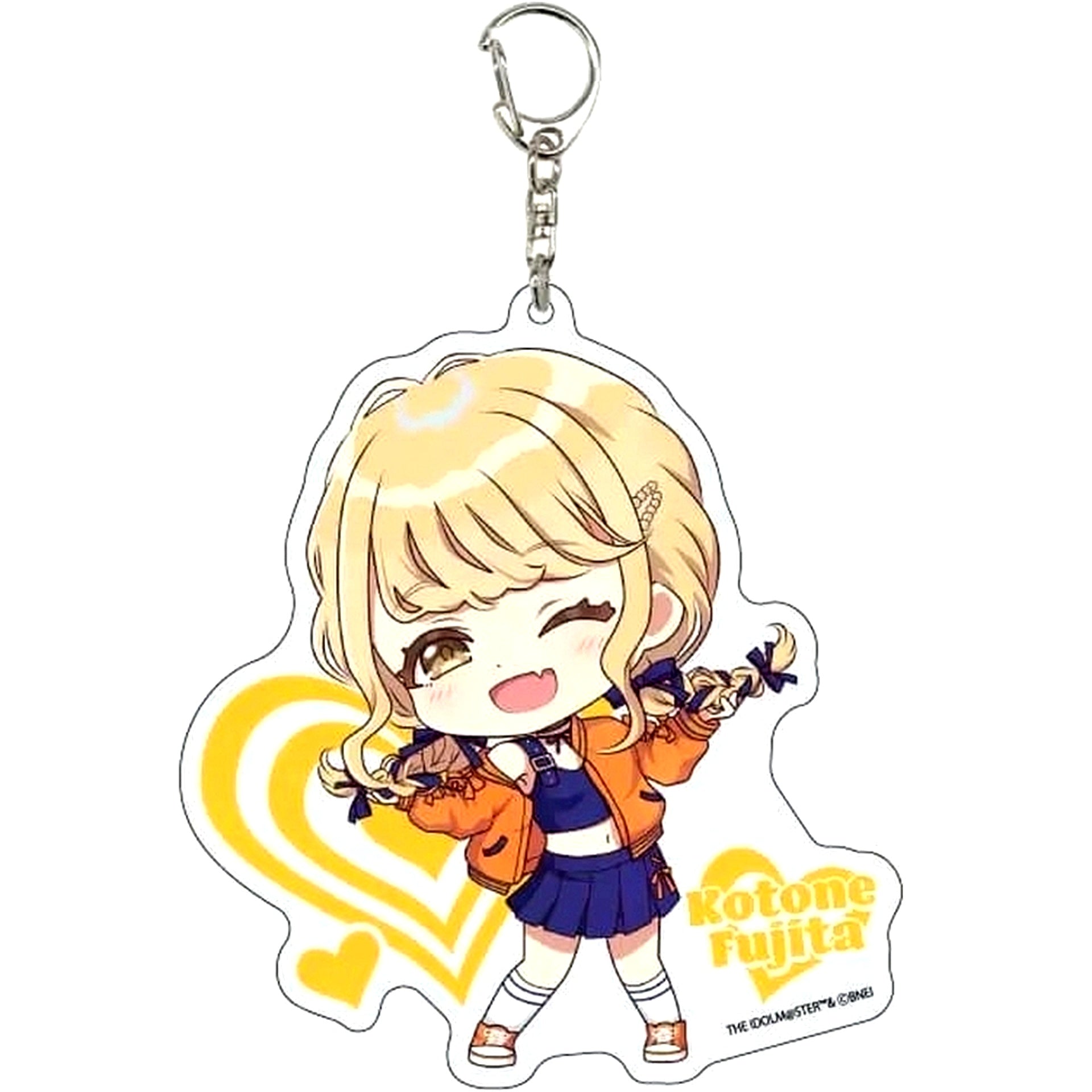Kotone Fujita Gakuen Idolmaster Big Acrylic Keychain Similar Look Costume ver. Chibi Character Illustration Goods Fair in Gamers [USED]