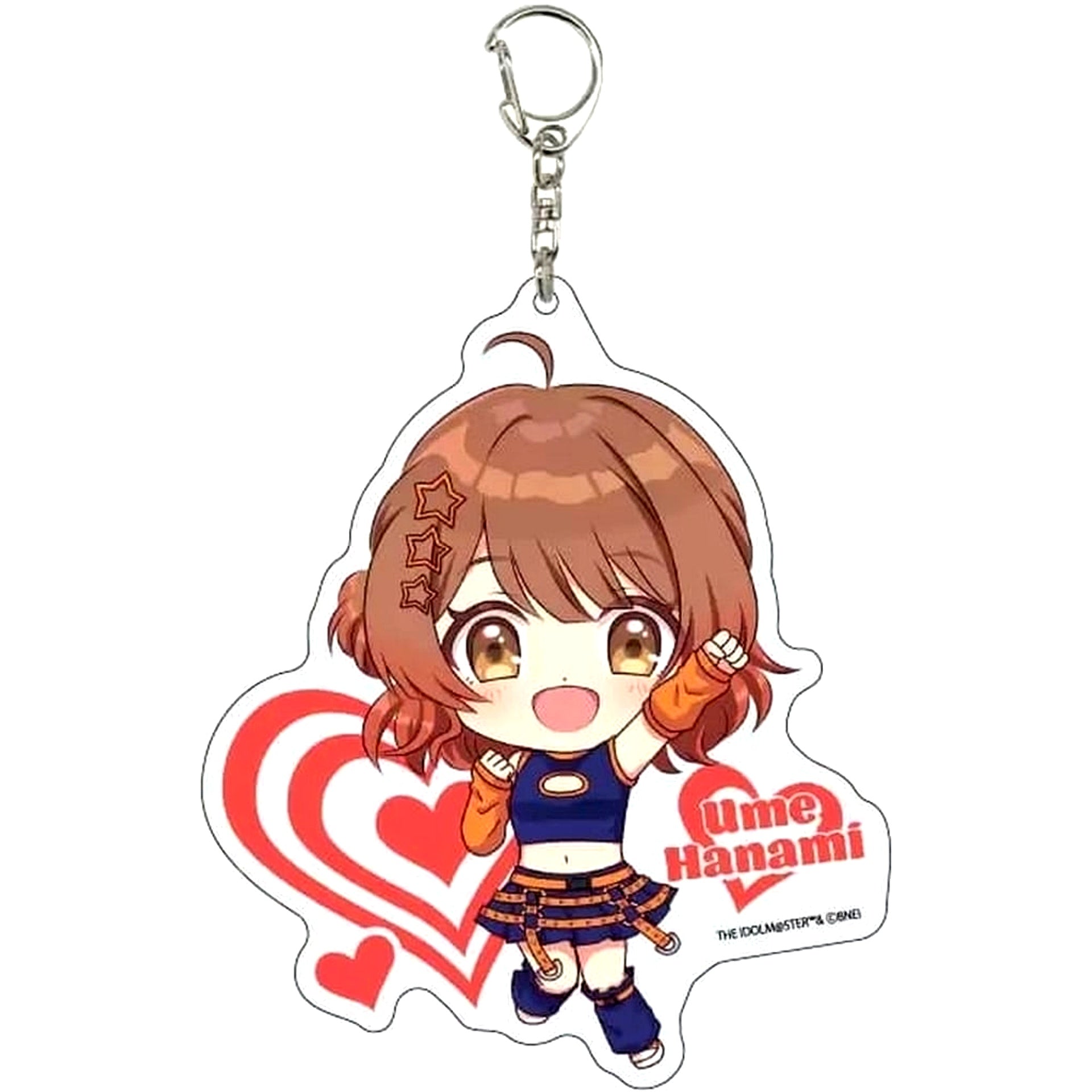 Yume Hanami Gakuen Idolmaster Big Acrylic Keychain Similar Look Costume ver. Chibi Character Illustration Goods Fair in Gamers [USED]