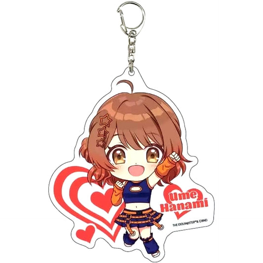 Yume Hanami Gakuen Idolmaster Big Acrylic Keychain Similar Look Costume ver. Chibi Character Illustration Goods Fair in Gamers [USED]