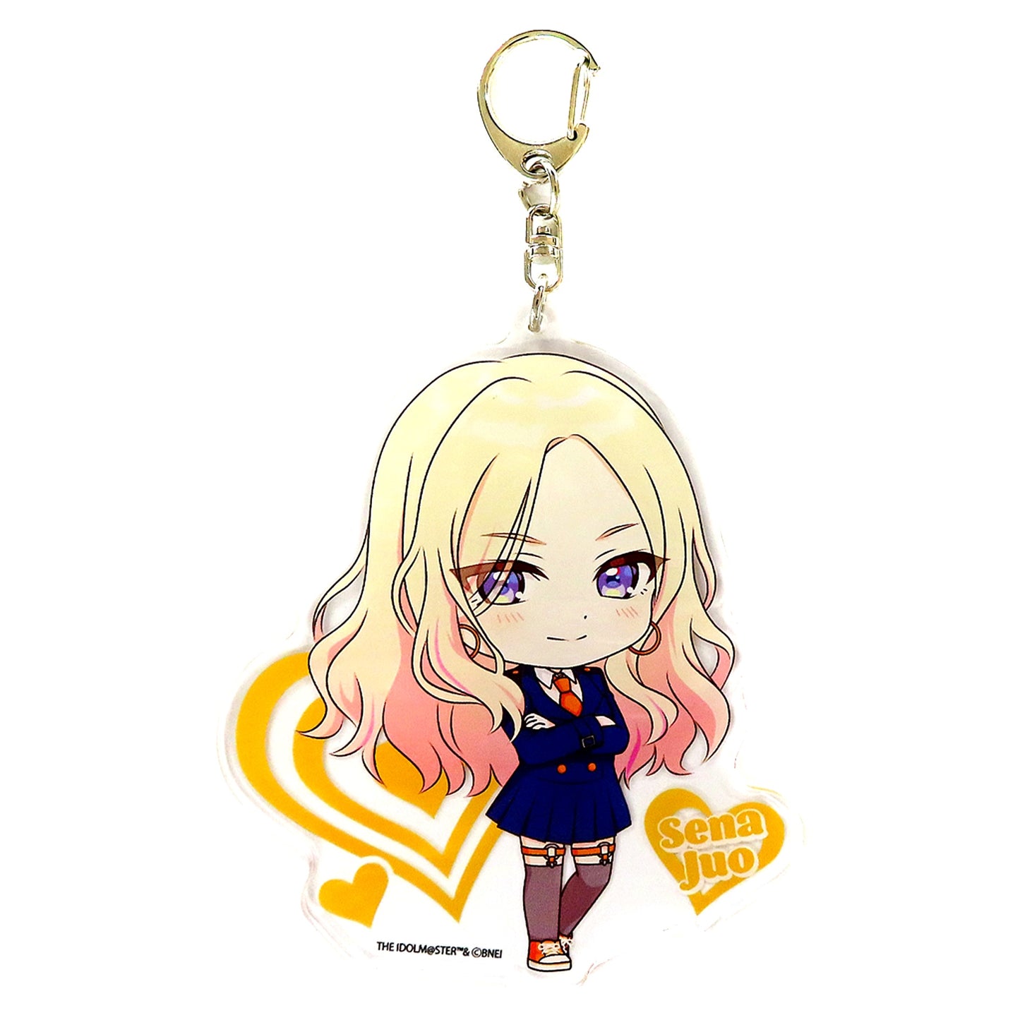Sena Juo Gakuen Idolmaster Big Acrylic Keychain Similar Look Costume ver. Chibi Character Illustration Goods Fair in Gamers [USED]