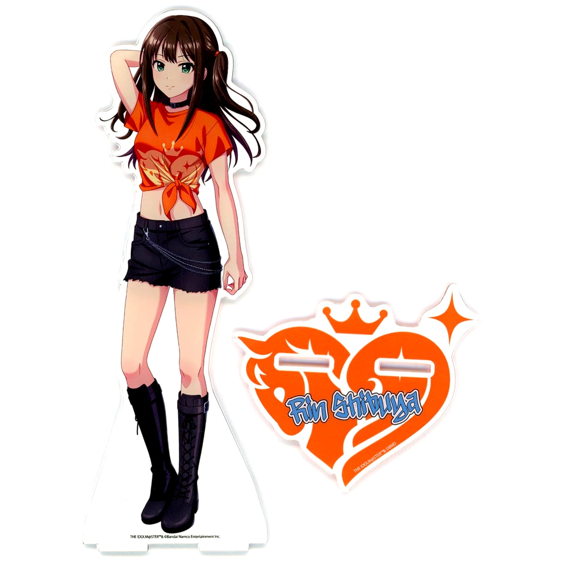 Rin Shibuya THE IDOLM@STER CINDERELLA GIRLS Big Acrylic Stand Original T-shirt Drawn Illustration [USED]