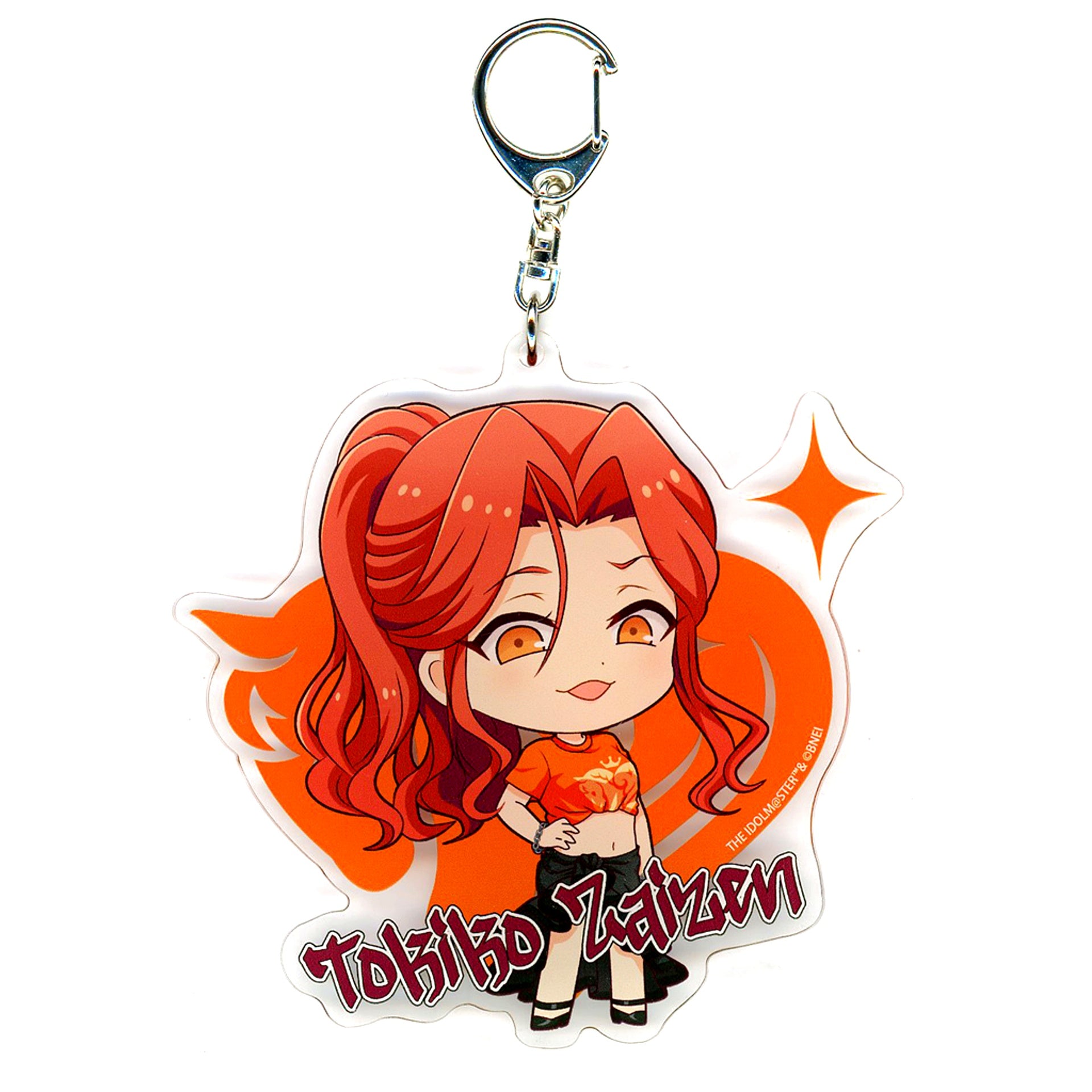 Tokiko Zaizen Big Acrylic Keychain Original T-shirt ver. Mini Chara Illustration The Idolmaster Cinderella Girls POP UP SHOP in Gamers [USED]