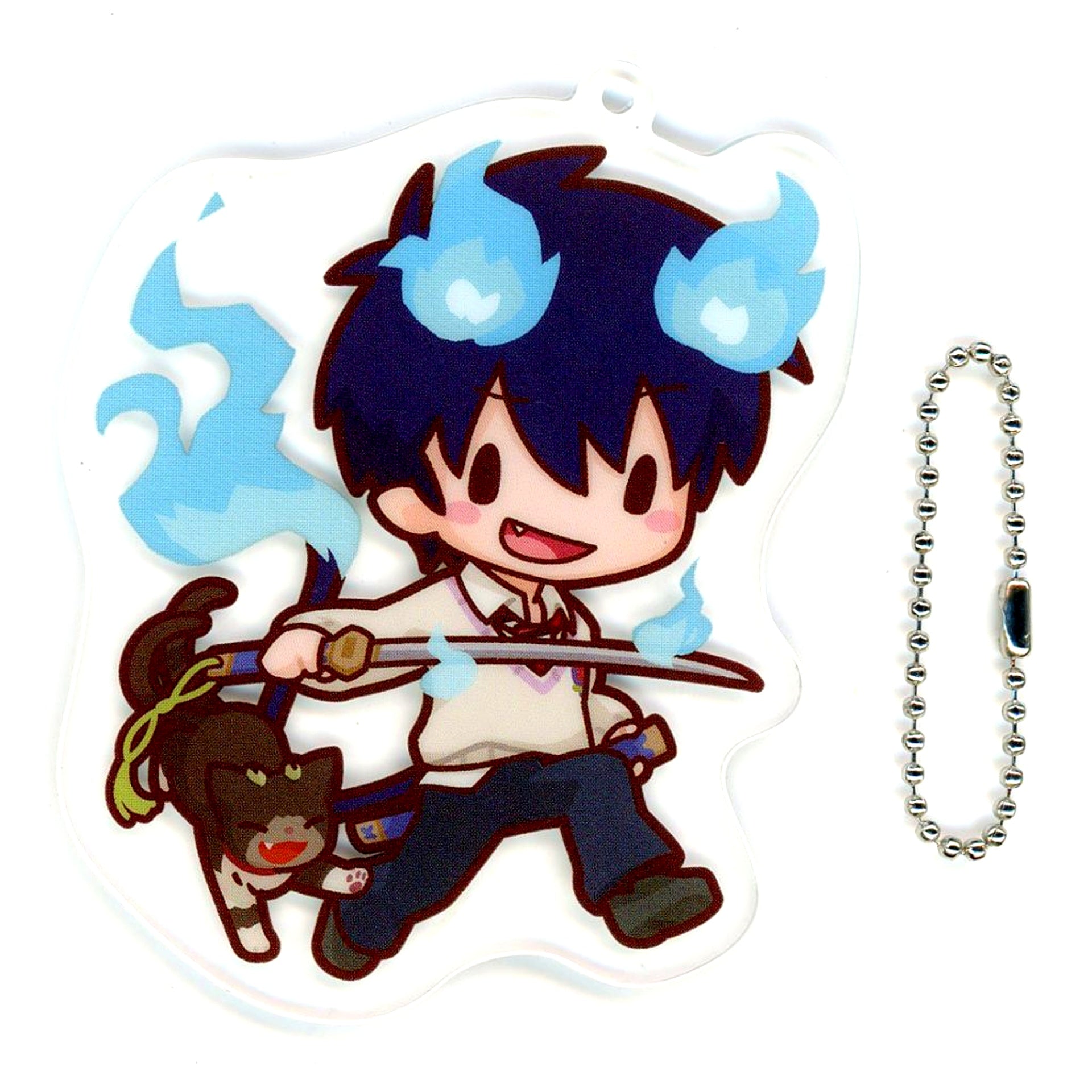 Rin Okumura Blue Exorcist Shimane Illuminati Saga Fuwapuchi Acrylic Keychain [USED]