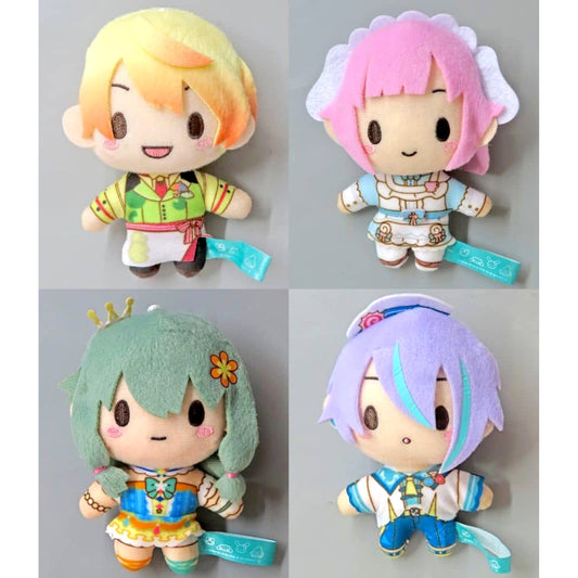 Hatsune Miku: Colorful Stage! X Sanrio Characters Tsukasa Tenma & Others Fuwapuchi Mascot Wonderlands X Showtime EX All 4 Types Set Mascot [USED]