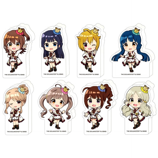 Set of 8 The Idolmaster Million Live! Ijigen Fes Korotto Acrylic Figure Collection A [USED]