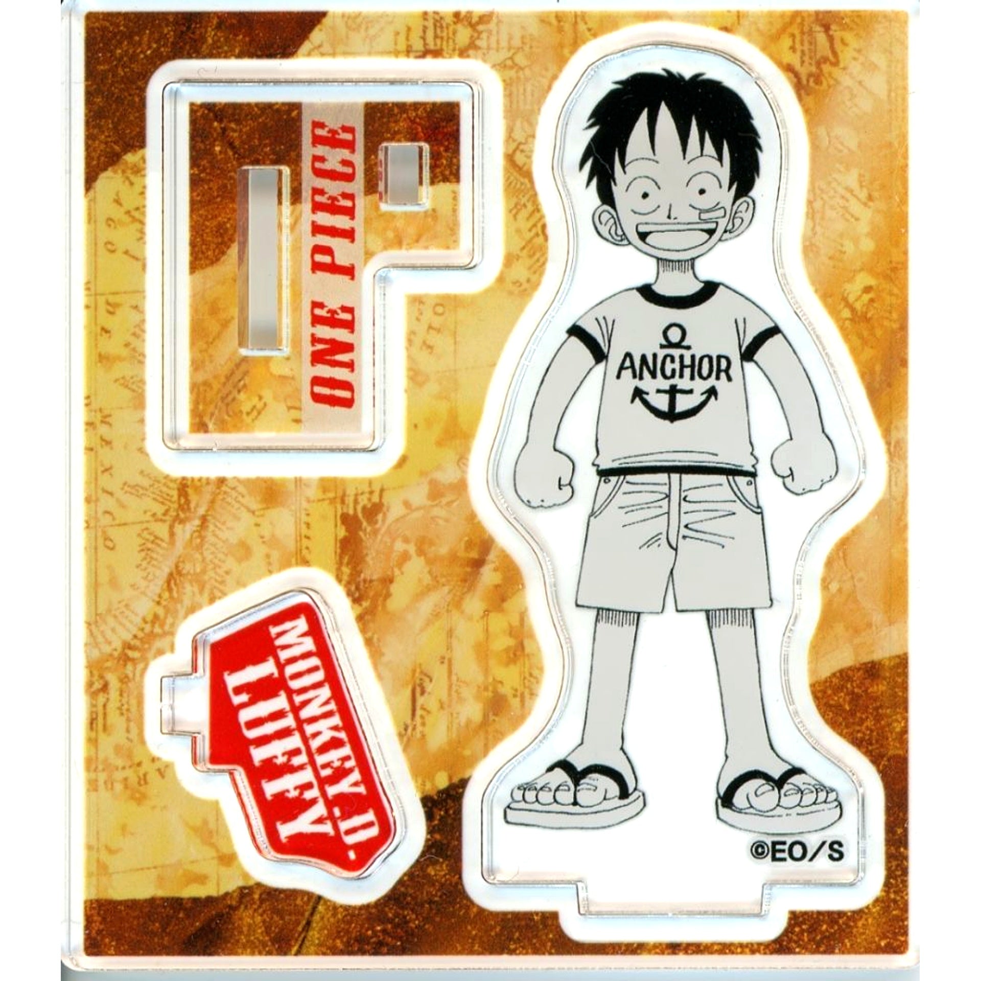 Monkey D. Luffy Die-cut Childhood Without Hat One Piece Acrylic Figure Collection HEROES Monkey D. Luffy Vol. 1 [USED]