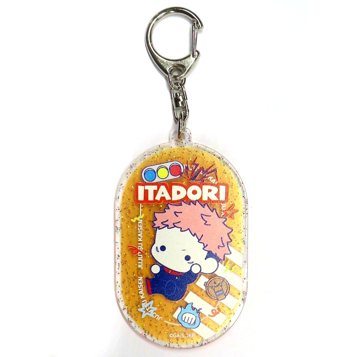 Yuji Itadori Jujutsu Kaisen Glitter Acrylic Keychain PuniCute [USED]