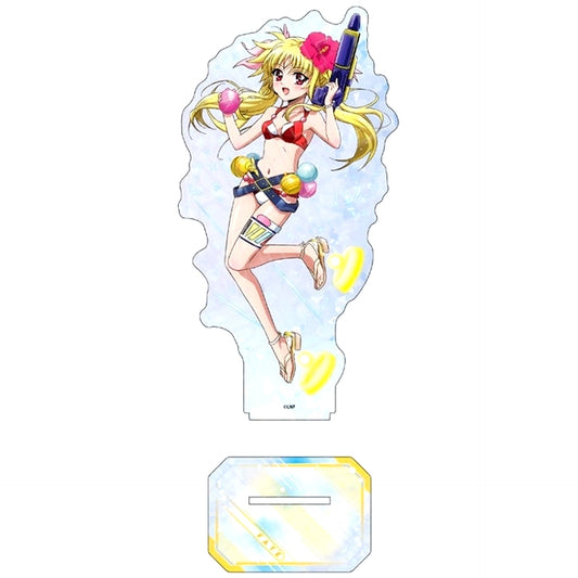 Fate T. Harlaown Water Survival Game Ver. Hologram Big Acrylic Stand Magical Girl Lyrical Nanoha Series [USED]