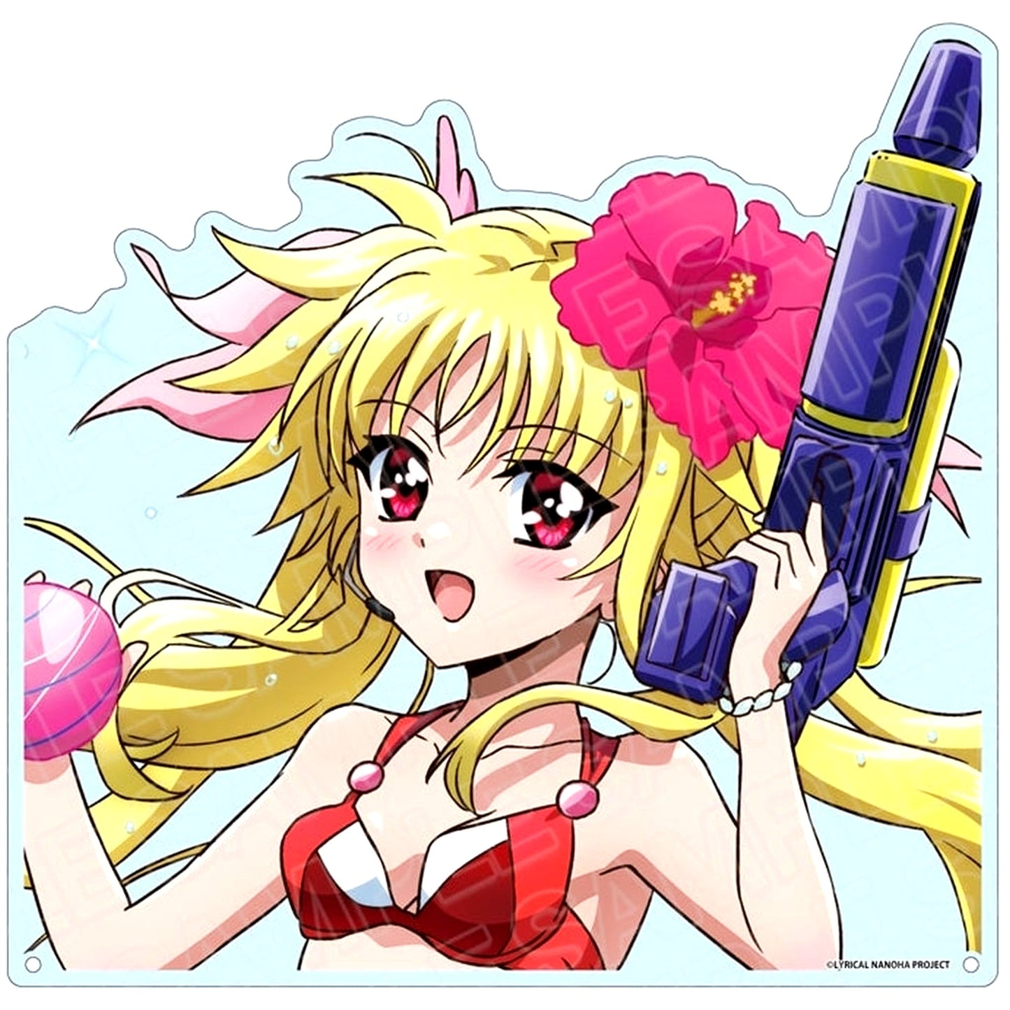 Fate T. Harlaown Water Survival Game Ver. Extra Large Die-Cut Acrylic Board Magical Girl Lyrical Nanoha Series [USED]