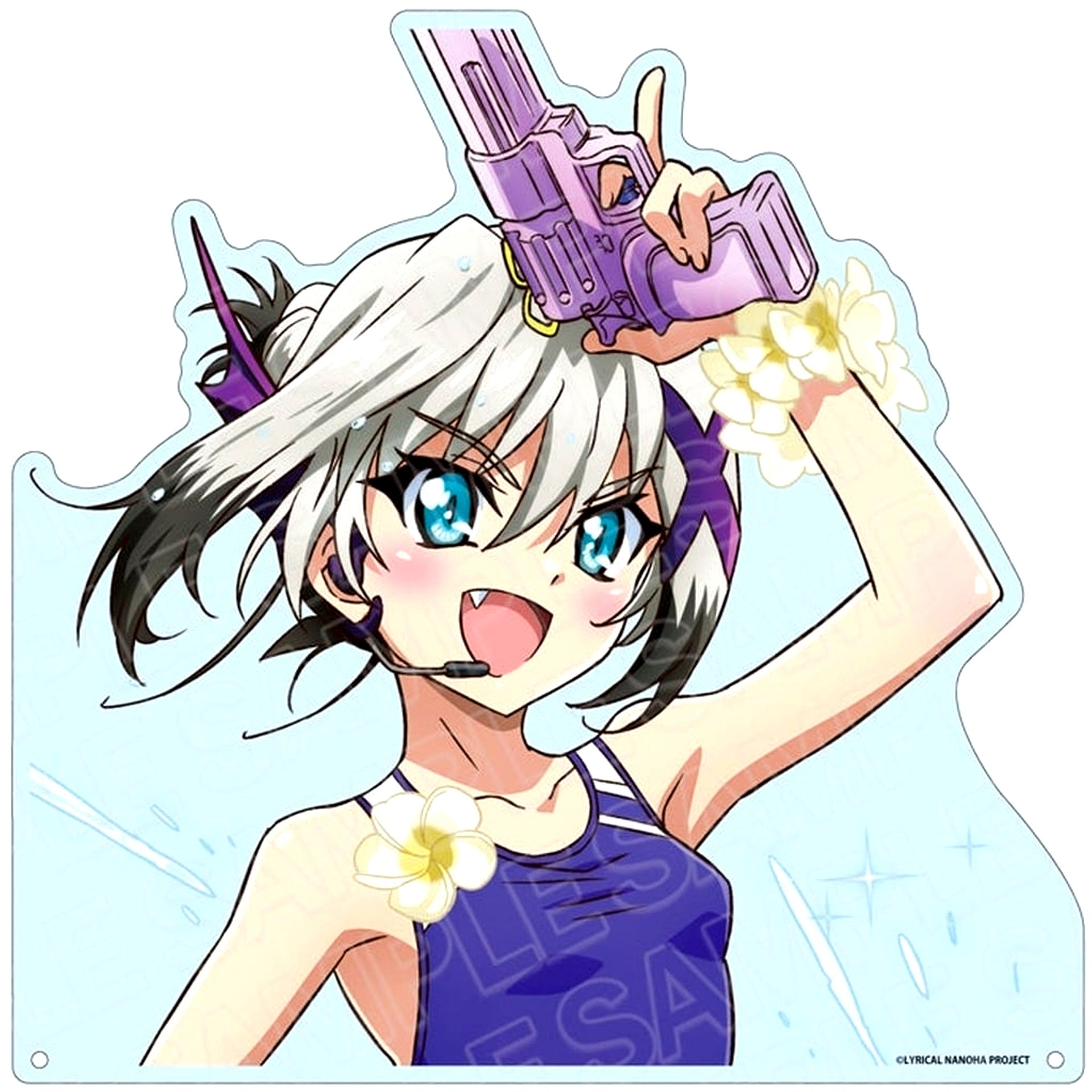 Dearche Extra Large Die-cut Acrylic Board Water Survival Game Ver. Magical Girl Lyrical Nanoha Series [USED]