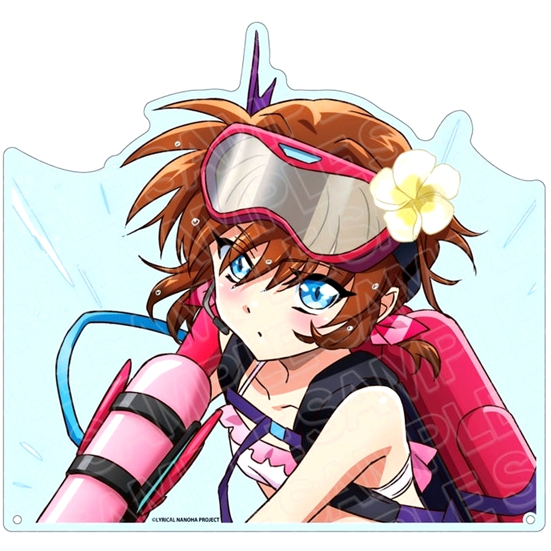 Stern Extra Large Die-cut Acrylic Board Water Survival Game Ver. Magical Girl Lyrical Nanoha Series [USED]