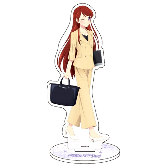 Ran Shibuki 13. Office Girl Ver. Aikatsu! Illustration Acrylic Stand [USED]