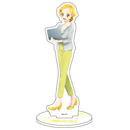 Hinaki Shinjo 18. Office Girl Ver. Aikatsu! Illustration Acrylic Stand [USED]