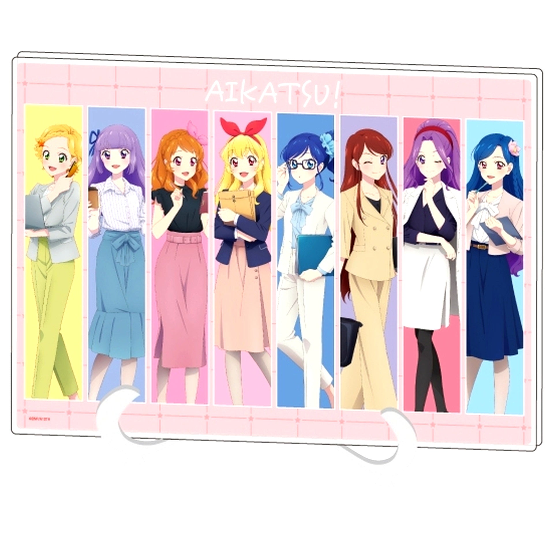 02. Office Girl Ver. Illustration A5 Size Acrylic Art Board Aikatsu! [USED]