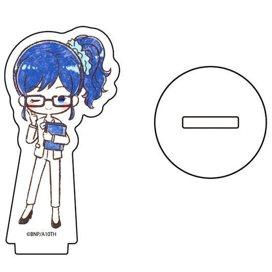 Aoi Kiriya 05. Office Girl Ver. Aikatsu! Acrylic Petit Stand GraffArt Illustration [USED]