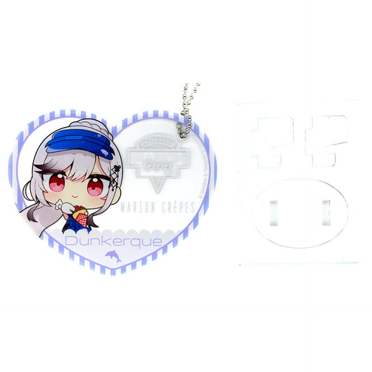 Dunkerque Mini Character Azur Lane x Marion Crepes Picrea Acrylic Keychain & Stand [USED]