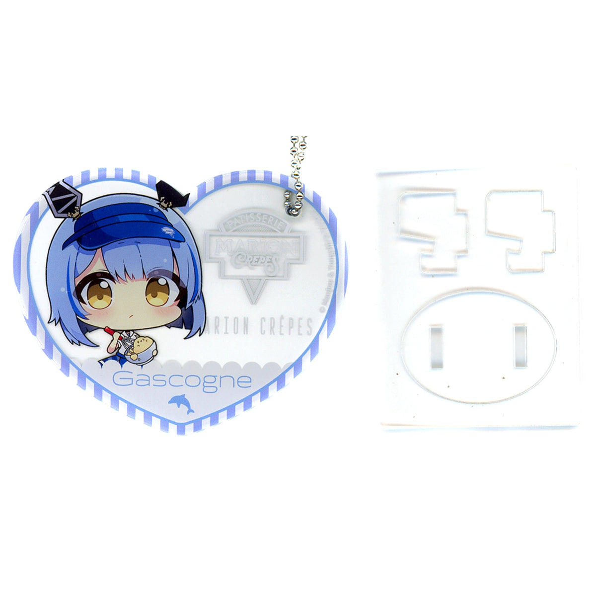 Gascogne Azur Lane x Marion Crepes Picrea Acrylic Keychain & Stand [USED]