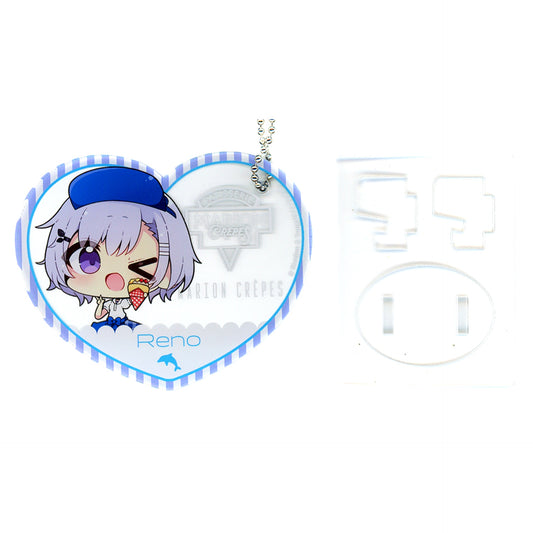 Reno Azur Lane x Marion Crepes Picrea Acrylic Keychain & Stand [USED]