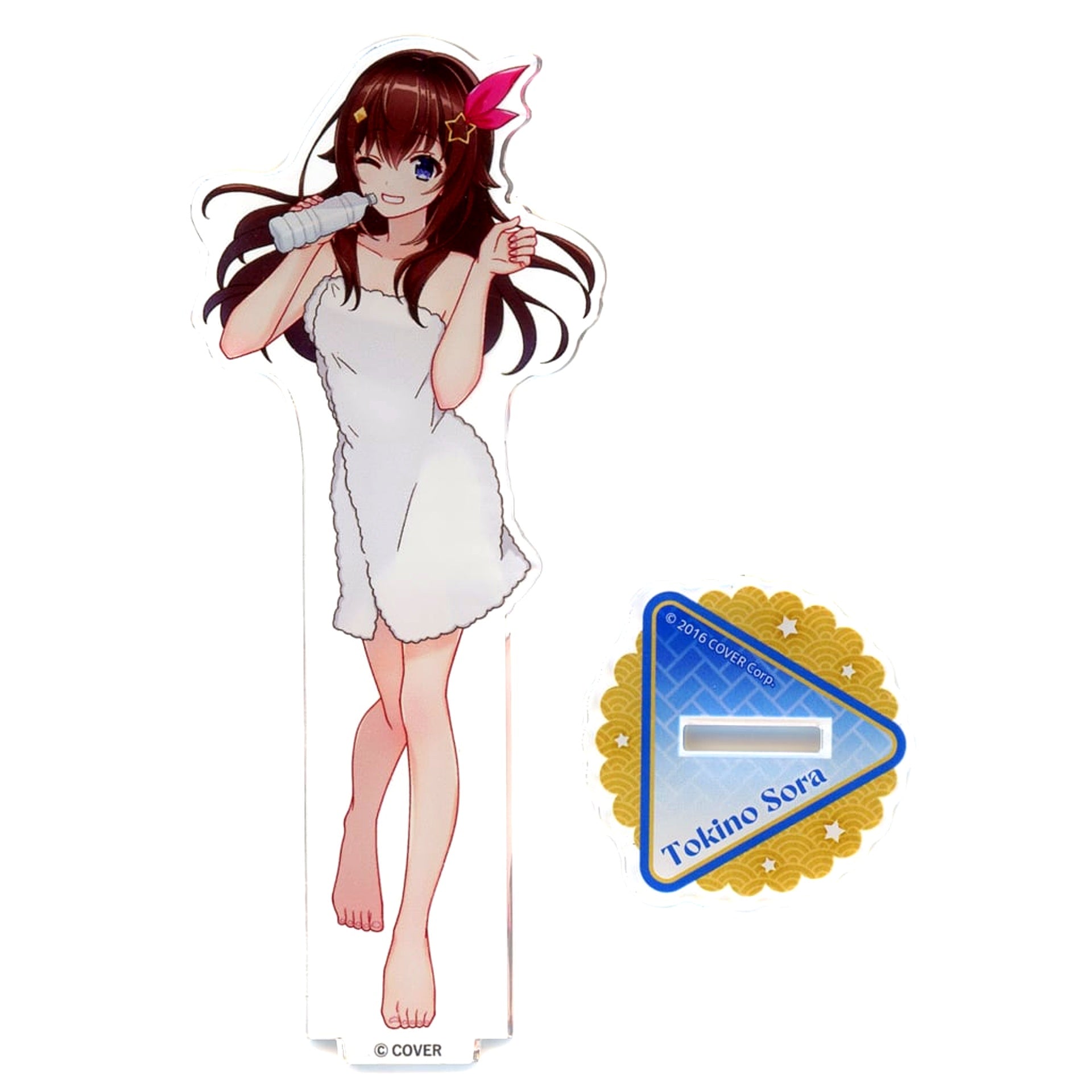 Tokino Sora Life-size Acrylic Stand Furoagari Ver. Virtual YouTuber Hololive x Gokurakuyu RAKU SPA Collaboration Vol. 5 Furolife [USED]