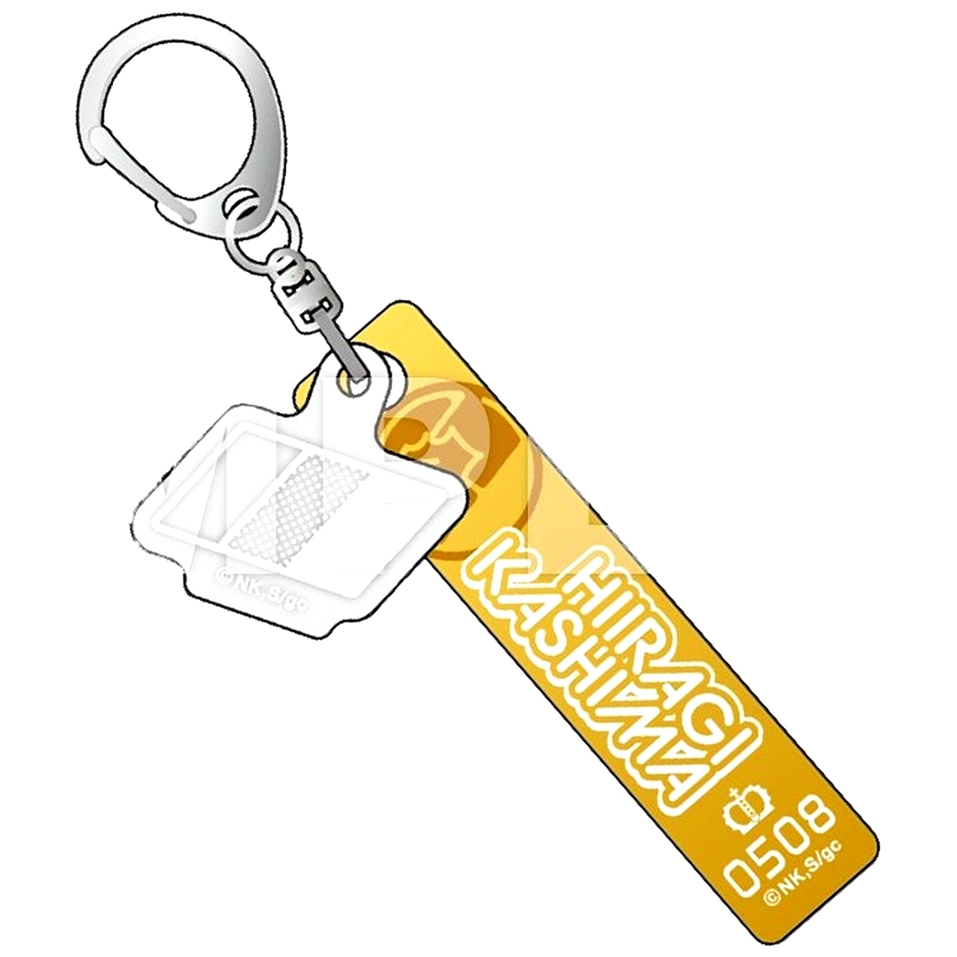 Hiiragi Kashima Given Trading Hotel Keychain with Charm Movie Hiiragi mix [USED]