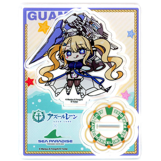 Guam Mini Character Acrylic Stand Azur Lane Yokohama Hakkeijima Sea Paradise [USED]