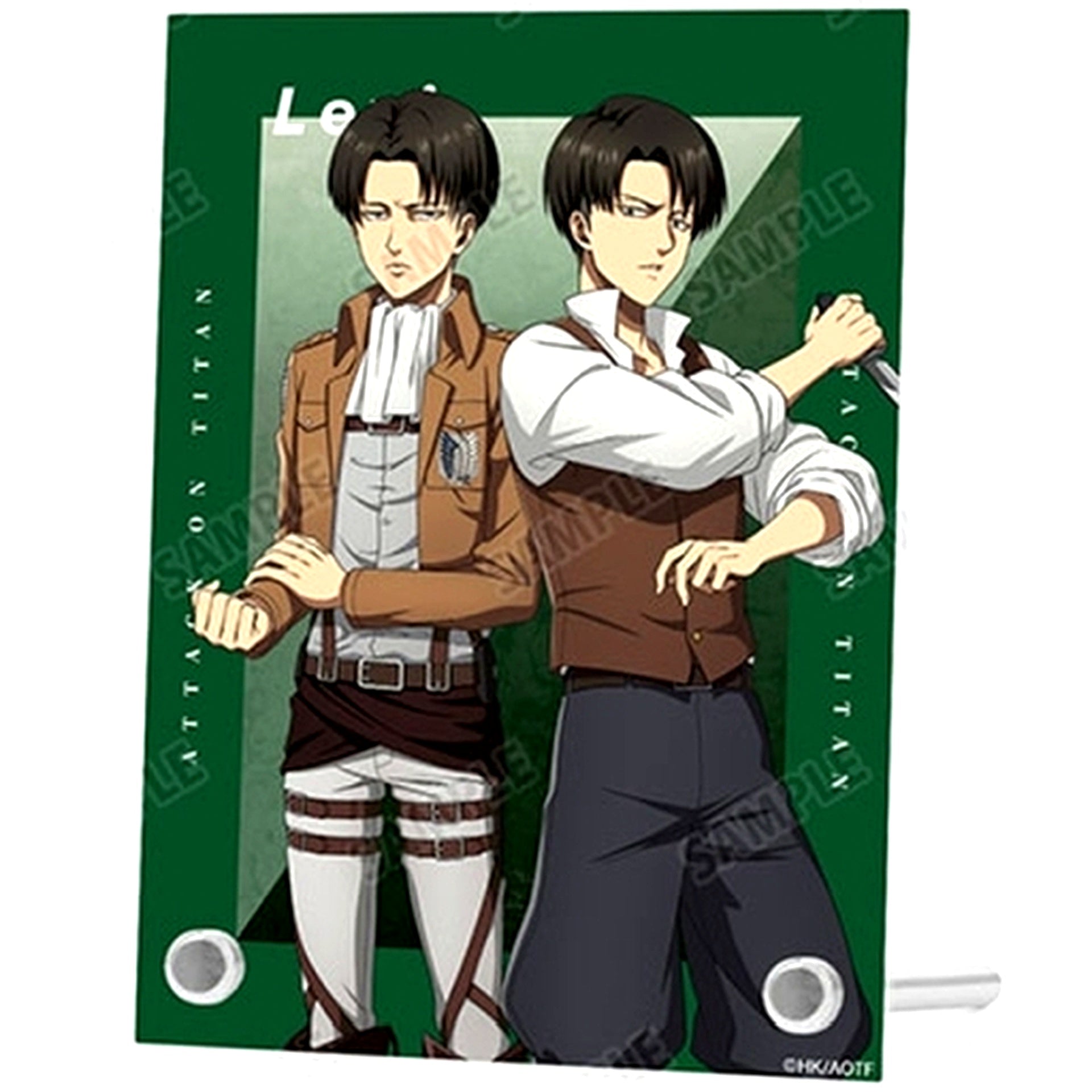 Levi Attack on Titan Illustration Past and Present Ver. A6 Acrylic Panel [USED]