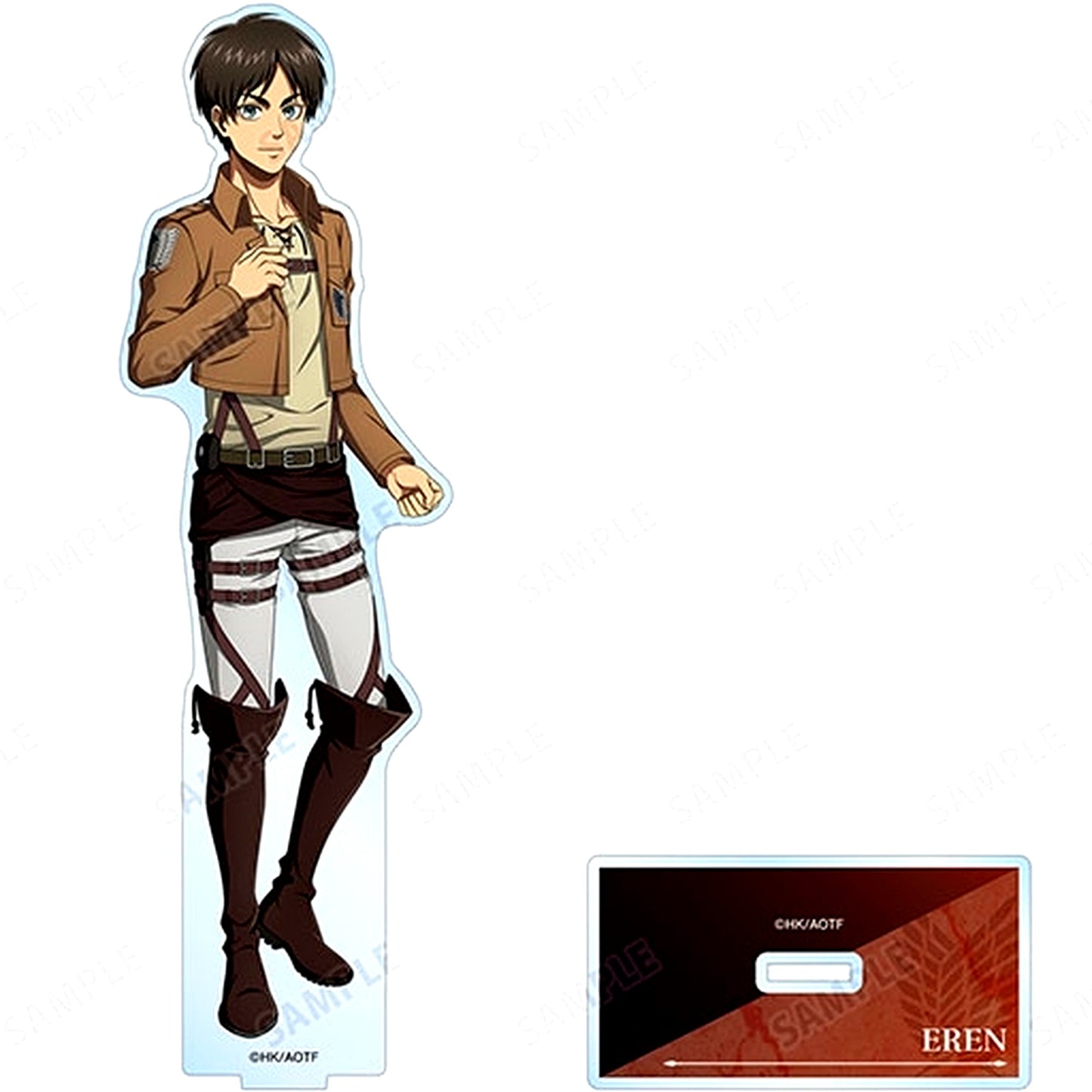 Eren Yeager Attack on Titan BIG Acrylic Stand Drawn Illustration Present Ver. [USED]