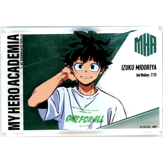 Izuku Midoriya My Hero Academia Acrylic Block SPECIAL POPUP T-shirts! T-shirts!! at baseyard tokyo [USED]