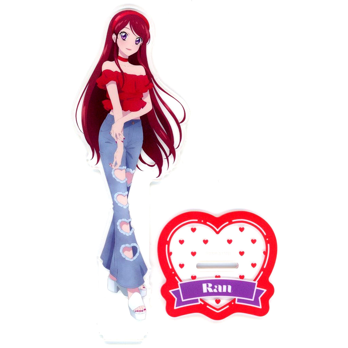 Ran Shibuki 3. Acrylic Stand Girly RED Aikatsu! animate Limited [USED]