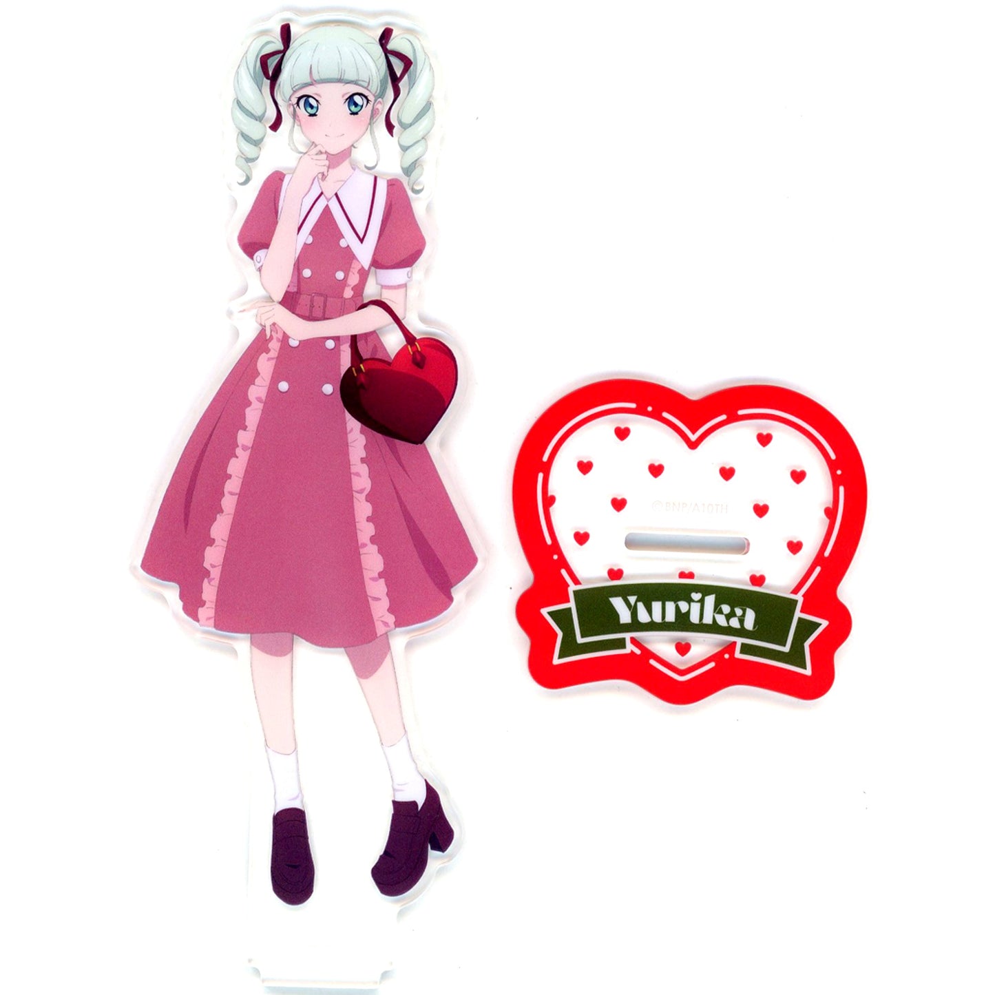 4. Yurika Todo Girly RED Acrylic Stand Aikatsu! Animate Ltd [USED]