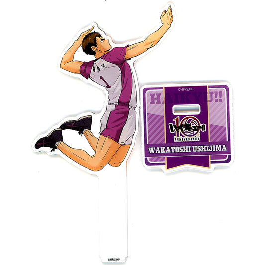 Wakatoshi Ushijima Acrylic Stand Haikyu!! Anime 10th Anniversary POP UP SHOP in Marui [USED]