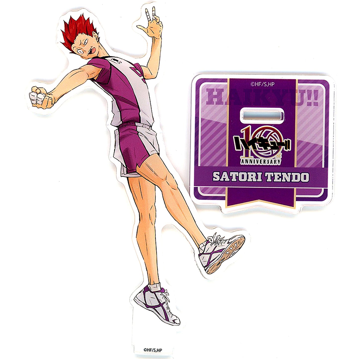 Satori Tendo Acrylic Stand Haikyu!! Anime 10th Anniversary POP UP SHOP in Marui [USED]