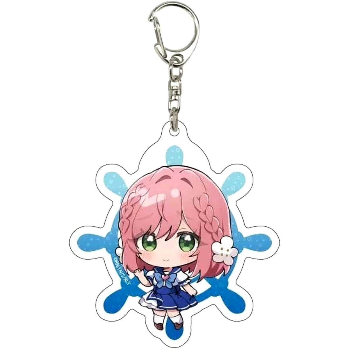 The 100 Girlfriends Who Really, Really, Really, Really, Really Love You Hakari Hanazono Mini Character Illustration No.05 Acrylic Keychain Keychains [USED]