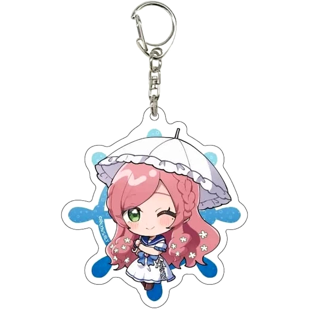 The 100 Girlfriends Who Really, Really, Really, Really, Really Love You Hahari Hanazono Acrylic Keychain Mini Character Illustration No.05 Keychains [USED]